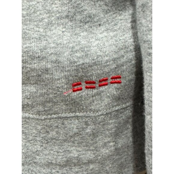 Peace Love World Hoodie Gray Yellow Women Full-Zip Small BOHO Hippie Casual Gym - Picture 5 of 6